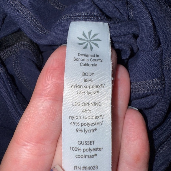 Athleta Navy full length Leggings - Picture 4 of 7